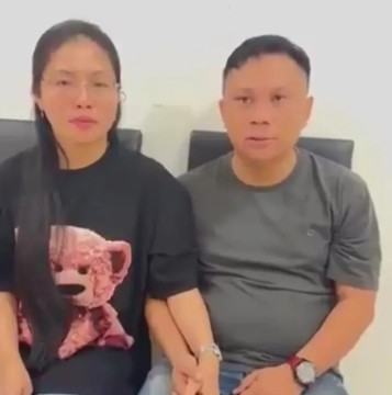 Wahyudin Moridu ditemani istri sampaikan permohonan maaf usai pernyataannya ingin rampok negara. [Instagram] 